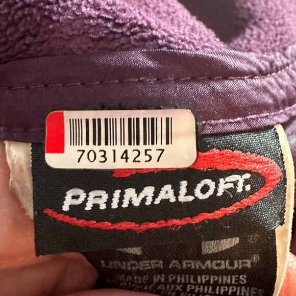 Under Armour UA Storm Plum Lightweight Quilted Hooded Jacket Zip Active Large - Picture 10 of 12